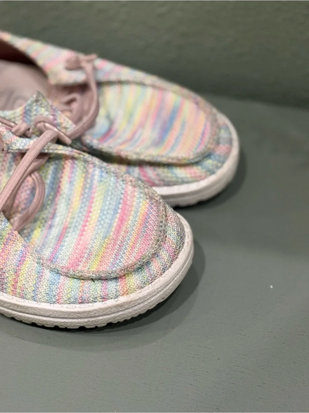 Hey Dude Kids Wendy Pastel Knit Slip-On Shoes - Pink Multi